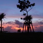 イチロー 夕焼けの中に佇むイチロー